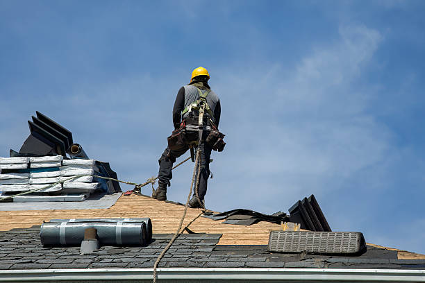 Professional Roofing technician working in Forestville, CA